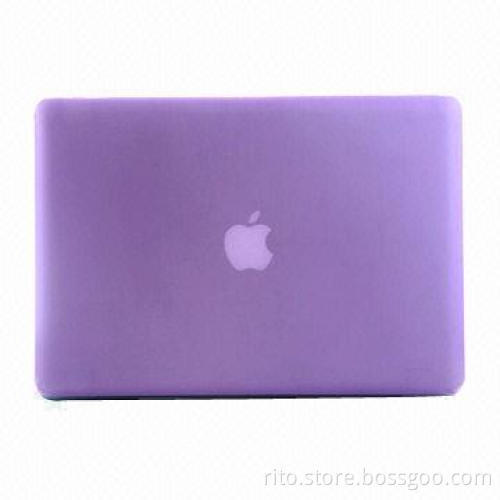 Purple Color Silicone Matte Hard Case for 15-inch New Launched MacBook Pro with Retina, 2013 Model